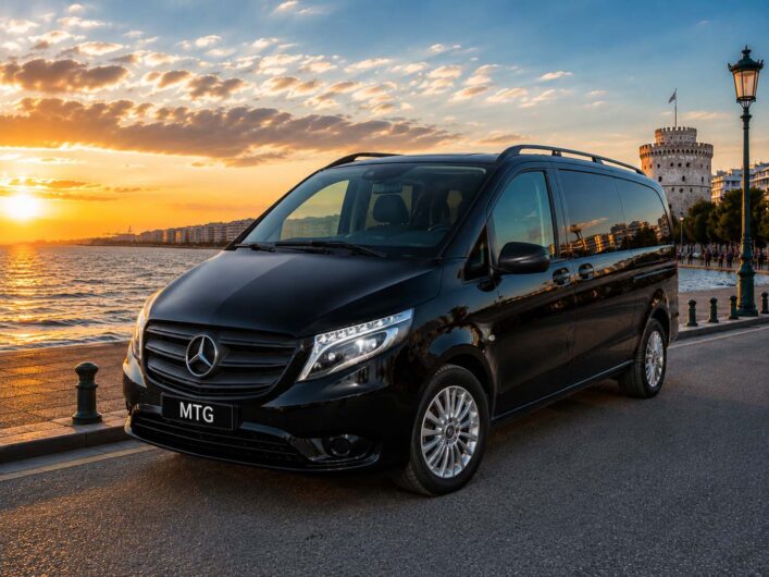 Premium Minivan transfer vehicle — upgraded Van class from the MTG Travel fleet in Thessaloniki